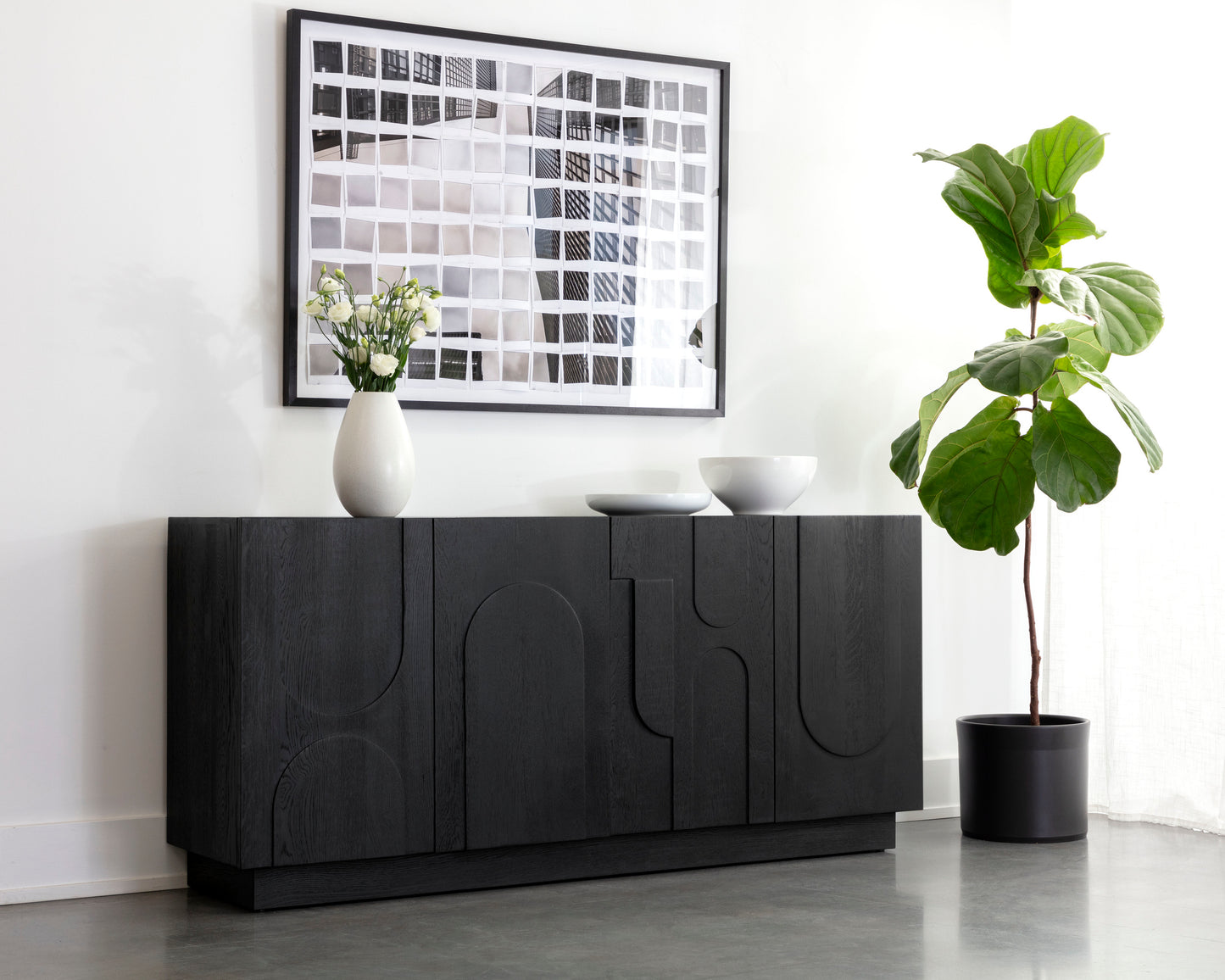 NAHLA COVE SIDEBOARD - BLACK