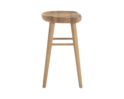 NAHLA DOMINIC COUNTER STOOL - LIGHT OAK