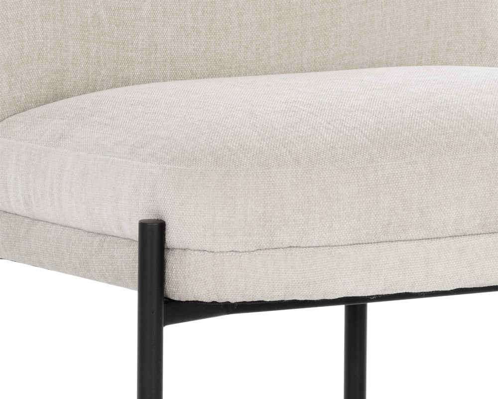 NAHLA RICHIE DINING CHAIR - BLACK - DANNY IVORY