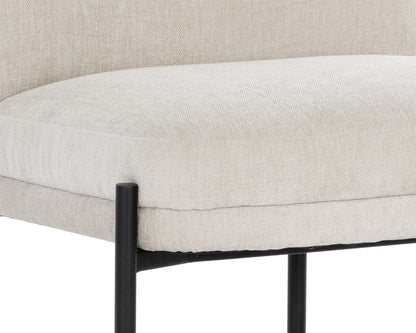 NAHLA RICHIE DINING CHAIR - BLACK - DANNY IVORY