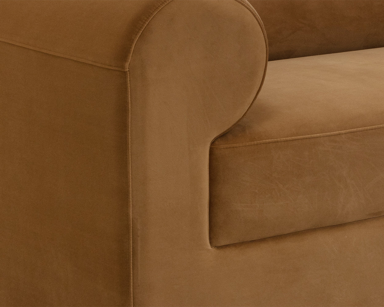 NAHLA IONIC SOFA - MEG GOLD