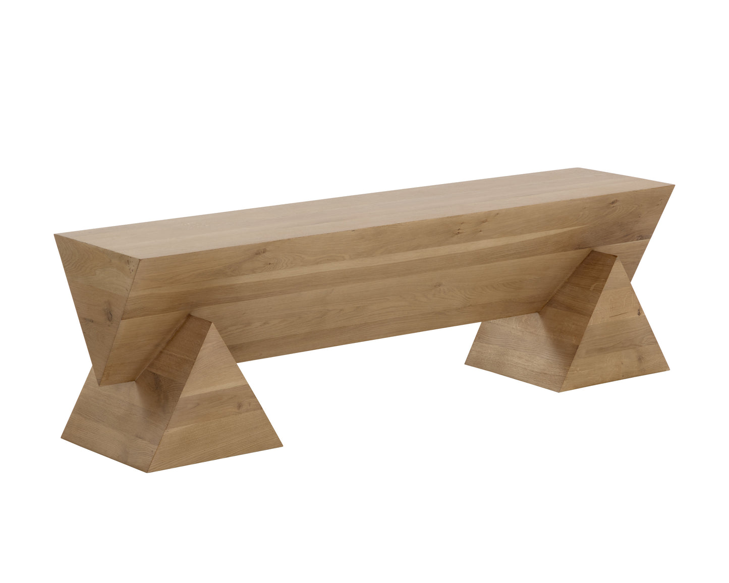 NAHLA GREGOR BENCH - RUSTIC OAK