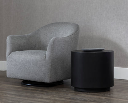 NAHLA RUBIN END TABLE - BLACK