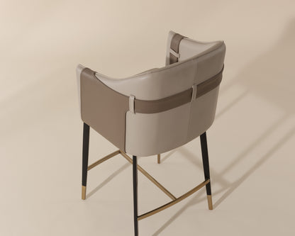 NAHLA CHRISTIAN COUNTER STOOL - NAPA BEIGE / NAPA TAN