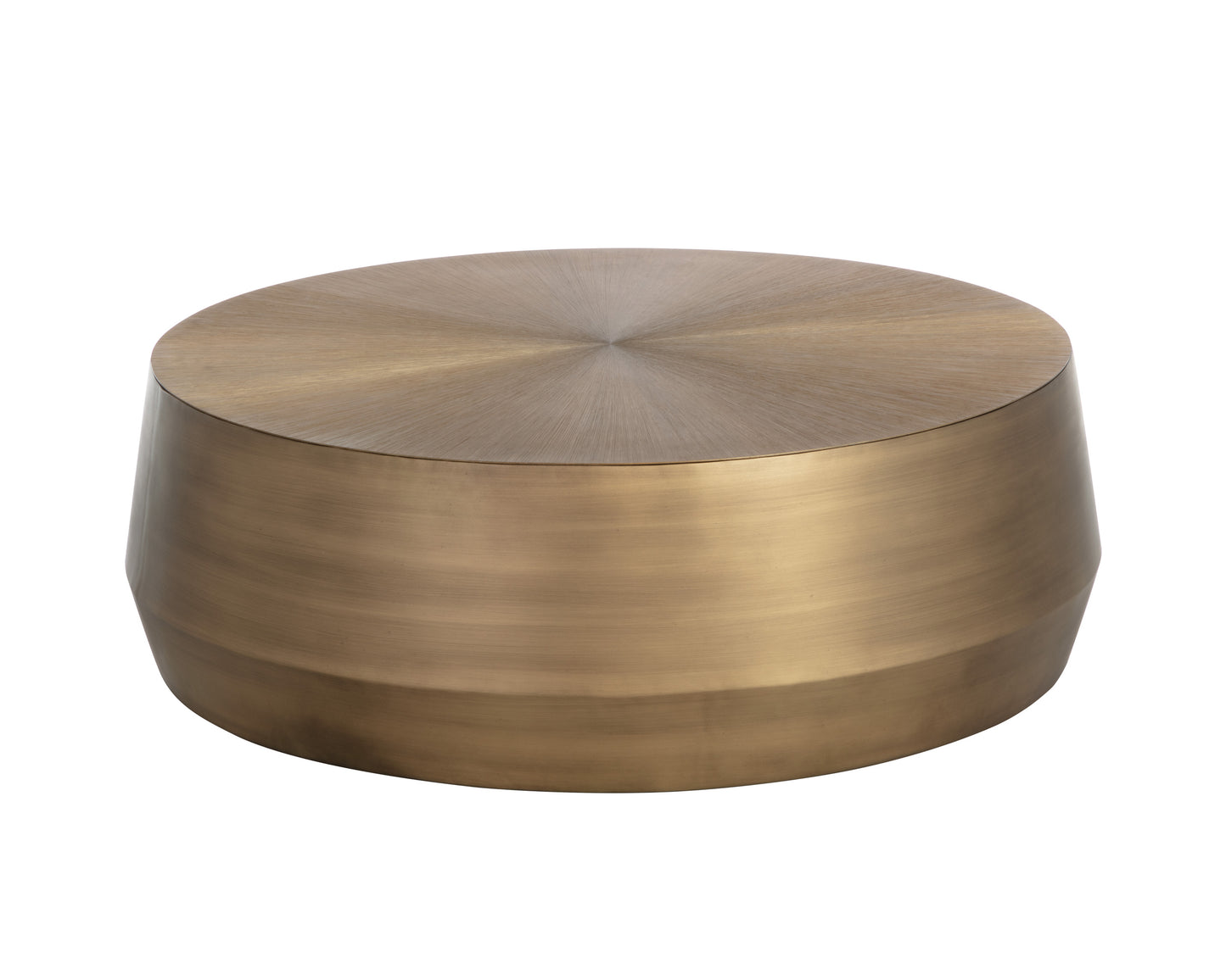 NAHLA CREED COFFEE TABLE - LARGE - ANTIQUE GOLD