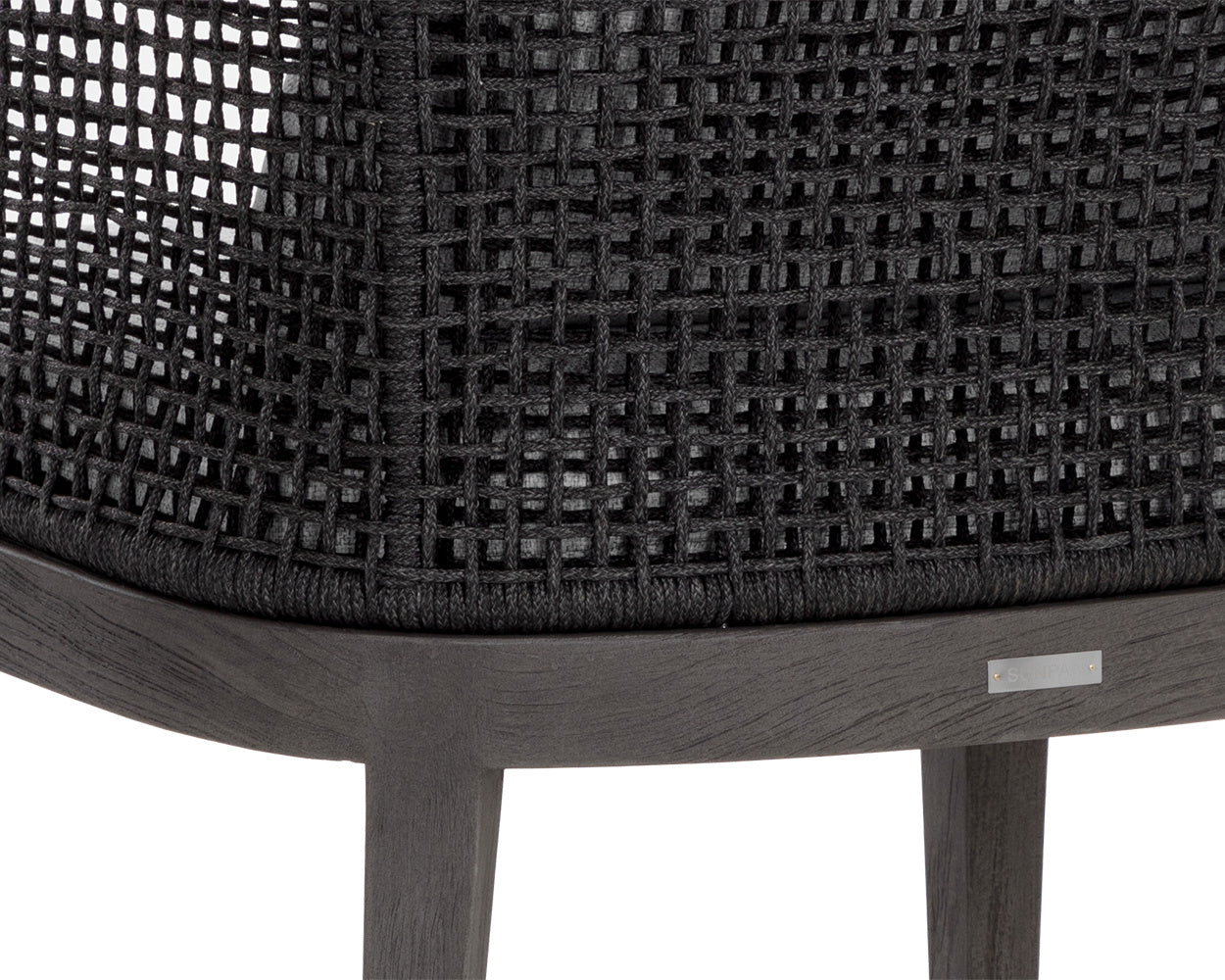 NAHLA CAPRI DINING ARMCHAIR - SMOKE GREY - COPACABANA MARBLE