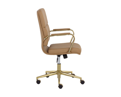 NAHLA KLEO OFFICE CHAIR - TAN