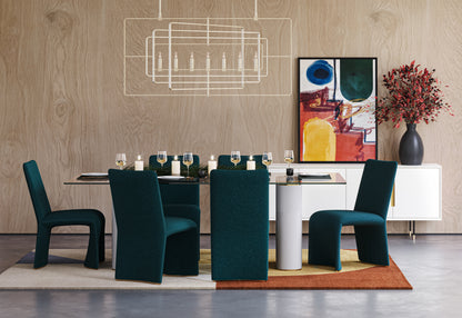 NAHLA ILUKA DINING CHAIR - DANNY TEAL