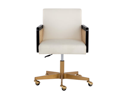NAHLA CLAUDETTE OFFICE CHAIR - LINOSO IVORY