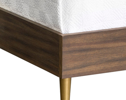 NAHLA GREYSON BED - QUEEN - SMOKE ACACIA