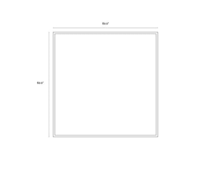 NAHLA MONOLITH - 60" X 60" - BLACK FLOATER FRAME