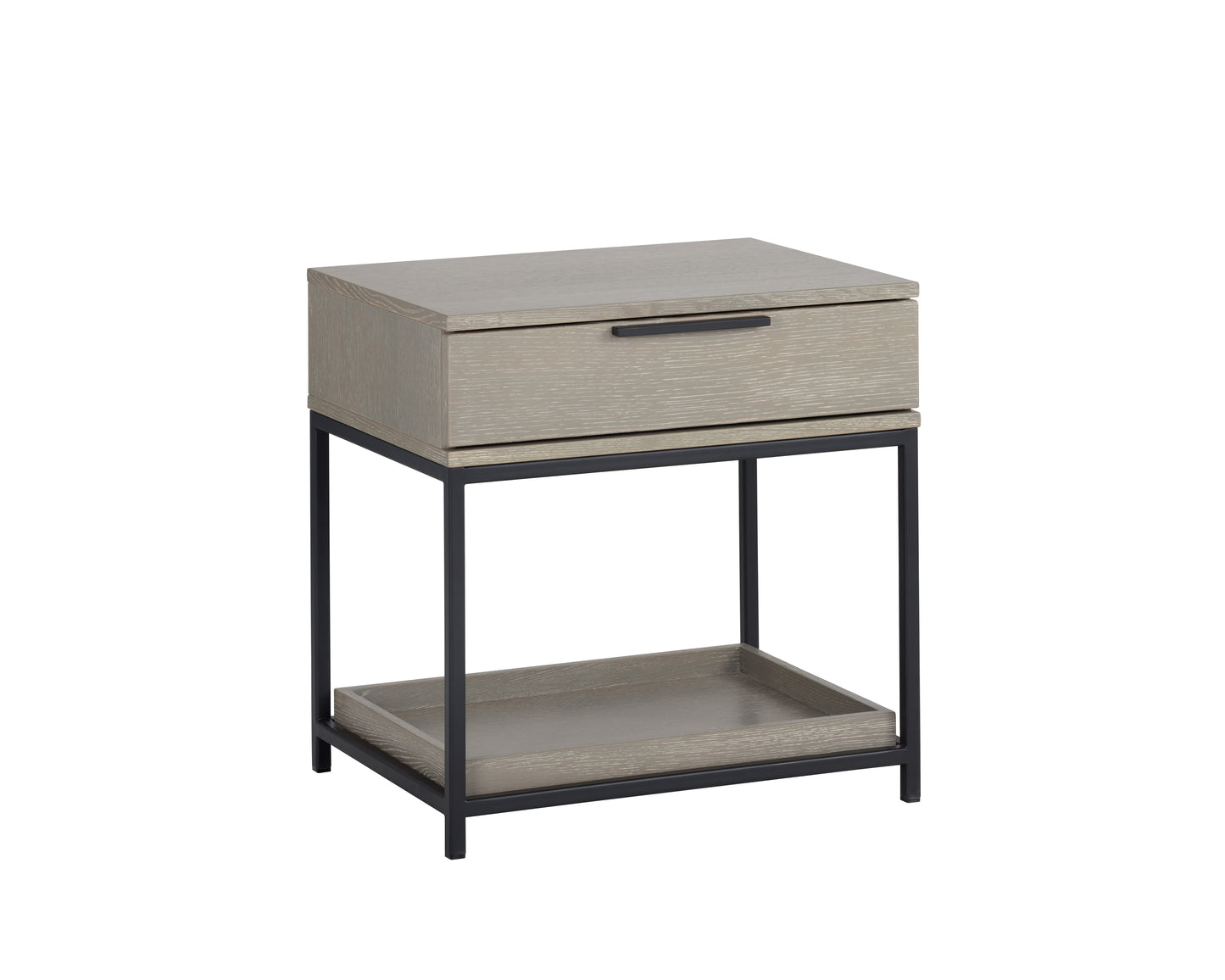 NAHLA REBEL NIGHTSTAND - SMALL - BLACK - TAUPE