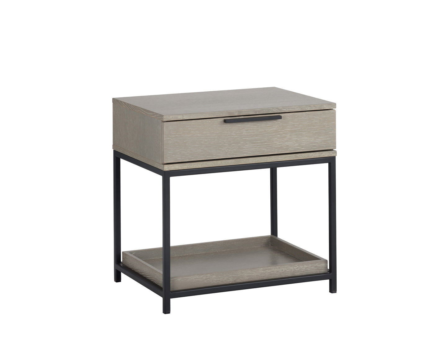 NAHLA REBEL NIGHTSTAND - SMALL - BLACK - TAUPE