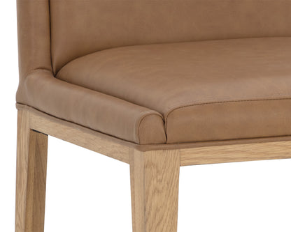 NAHLA KALLA DINING CHAIR - MILLIKEN COGNAC
