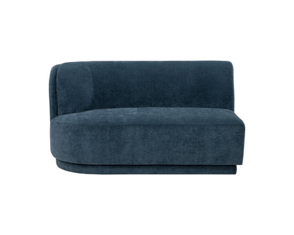 NAHLA JACLYN MODULAR - LEFT ARMCHAIR - DANNY DUSTY BLUE