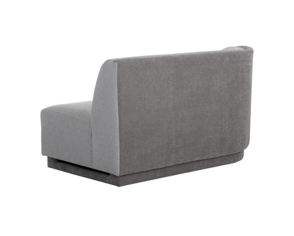 NAHLA JACLYN MODULAR - LEFT ARMCHAIR - EGYPT LIGHT GREY / DANNY MEDIUM GREY