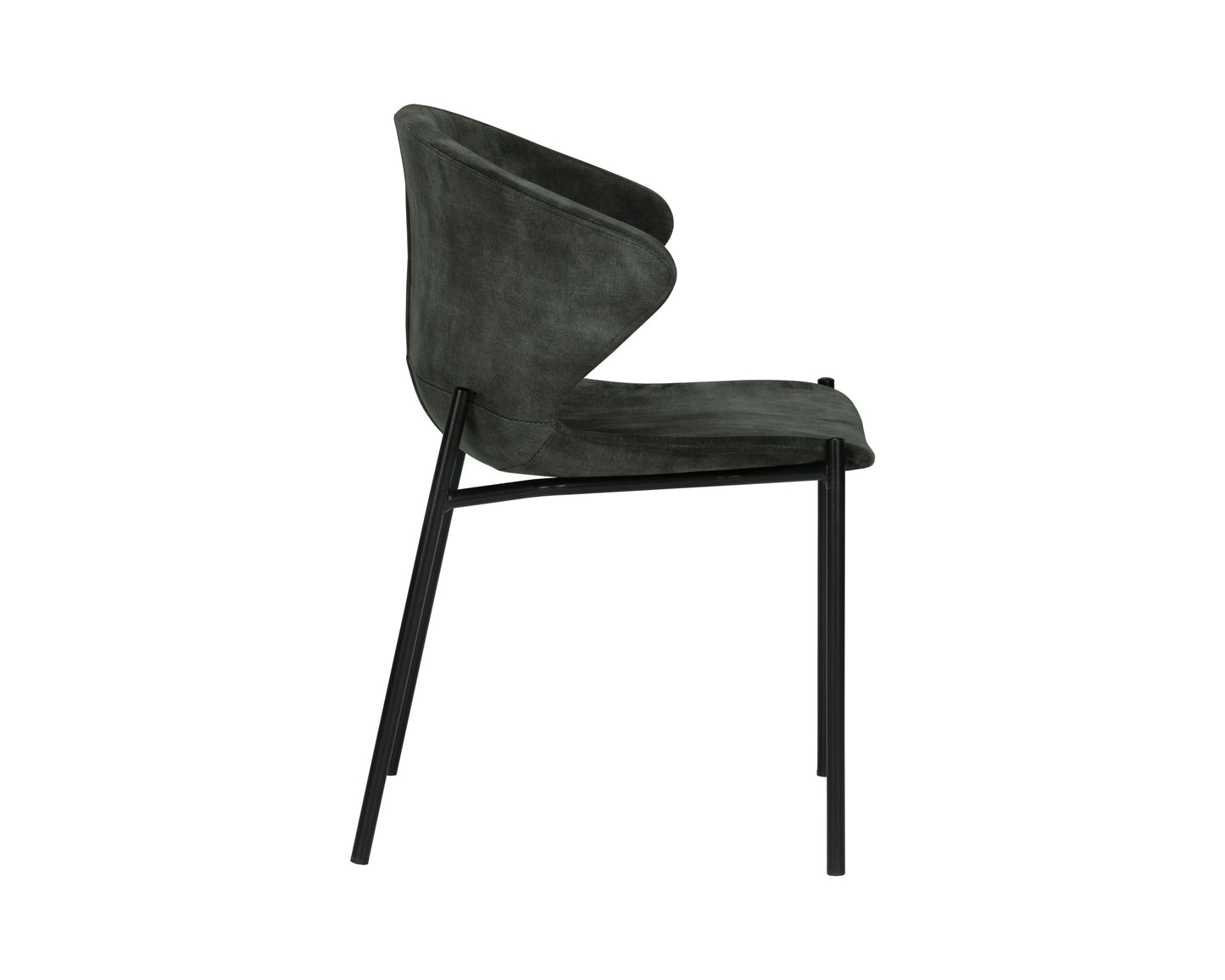 NAHLA ERIC DINING CHAIR - NONO DARK GREEN
