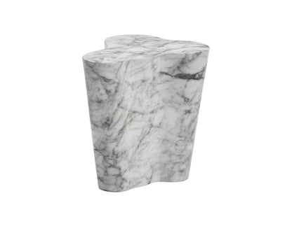 NAHLA AVA END TABLE - SMALL - MARBLE LOOK