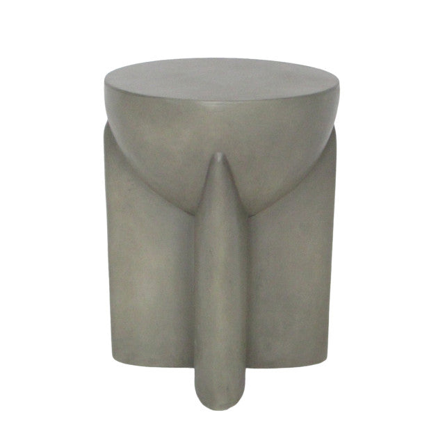 Concrete Contemporary Accent Table
