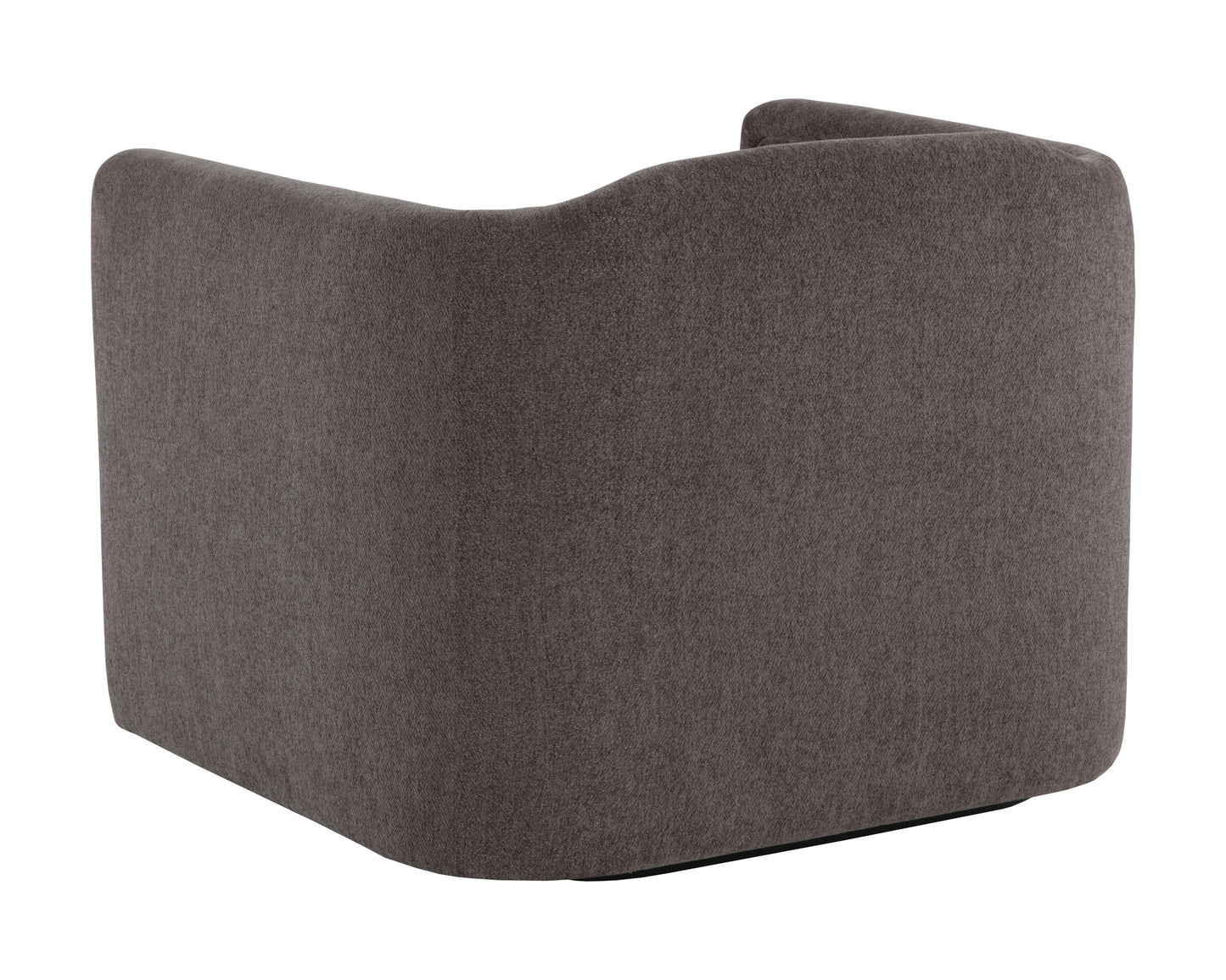 NAHLA BIRRIT SWIVEL ARMCHAIR - ALASKA HEDGEHOG BROWN