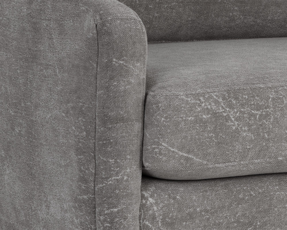 NAHLA IRINA SWIVEL LOUNGE CHAIR - NEPAL PEBBLE