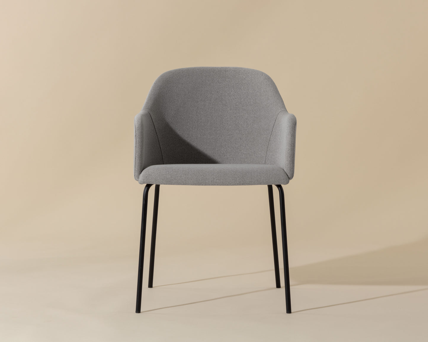 NAHLA HENSLEY DINING ARMCHAIR - MINA WARM GREY