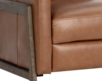 NAHLA BRANDON RECLINER - SHALIMAR TOBACCO LEATHER