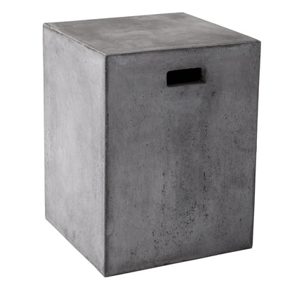 NAHLA CASTOR END TABLE - GREY