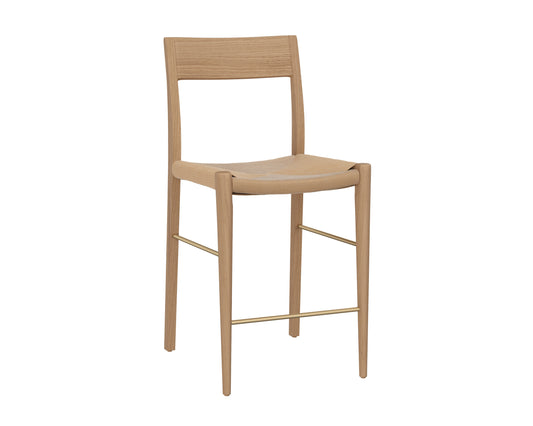 NAHLA BONDI COUNTER STOOL - LIGHT OAK