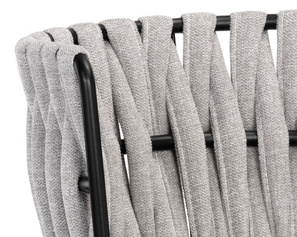 NAHLA SARAI DINING ARMCHAIR - BELFAST HEATHER GREY