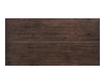 NAHLA JADE DINING TABLE - ANTIQUE BRASS - DARK MANGO - 79"