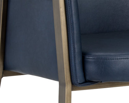NAHLA BERNADETTE DINING ARMCHAIR - BRAVO ADMIRAL