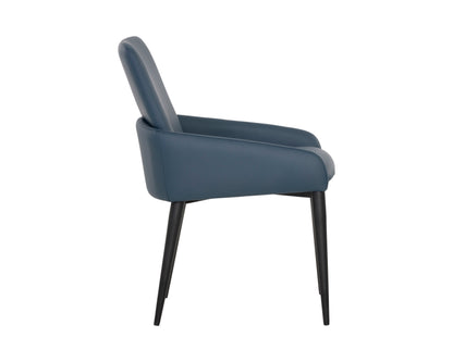 NAHLA CARLO DINING ARMCHAIR - BLACK - DILLON THUNDER