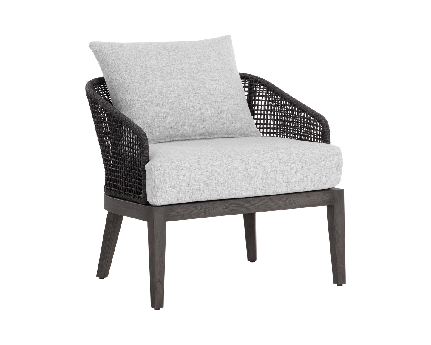 NAHLA CAPRI LOUNGE CHAIR - SMOKE GREY - COPACABANA MARBLE