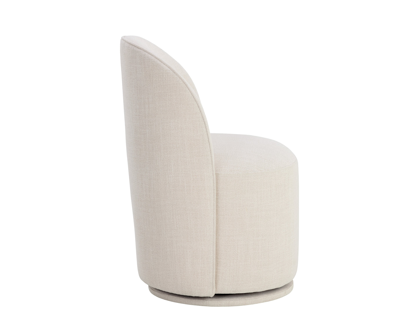 NAHLA CAVOLI SWIVEL DINING CHAIR - EFFIE LINEN