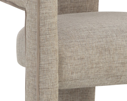 NAHLA KRASNER DINING ARMCHAIR - RHAPSODY SAND