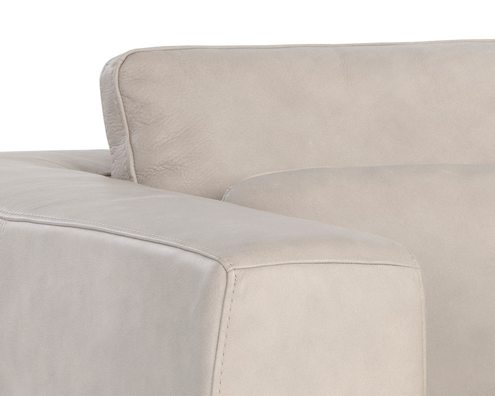 NAHLA BURR ARMCHAIR - BALI BONE LEATHER