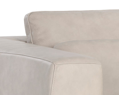 NAHLA BURR ARMCHAIR - BALI BONE LEATHER