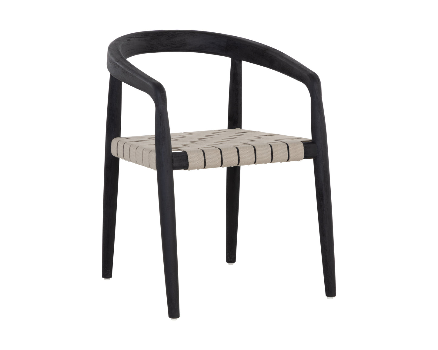 NAHLA CAYMAN DINING ARMCHAIR - CHARCOAL