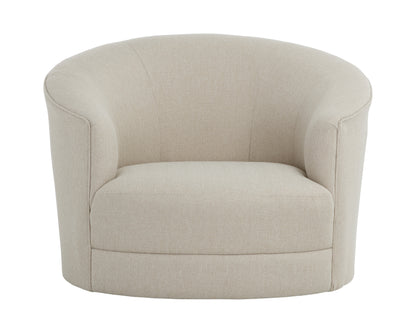 NAHLA GRIMALDI SWIVEL ARMCHAIR - LIV SAND
