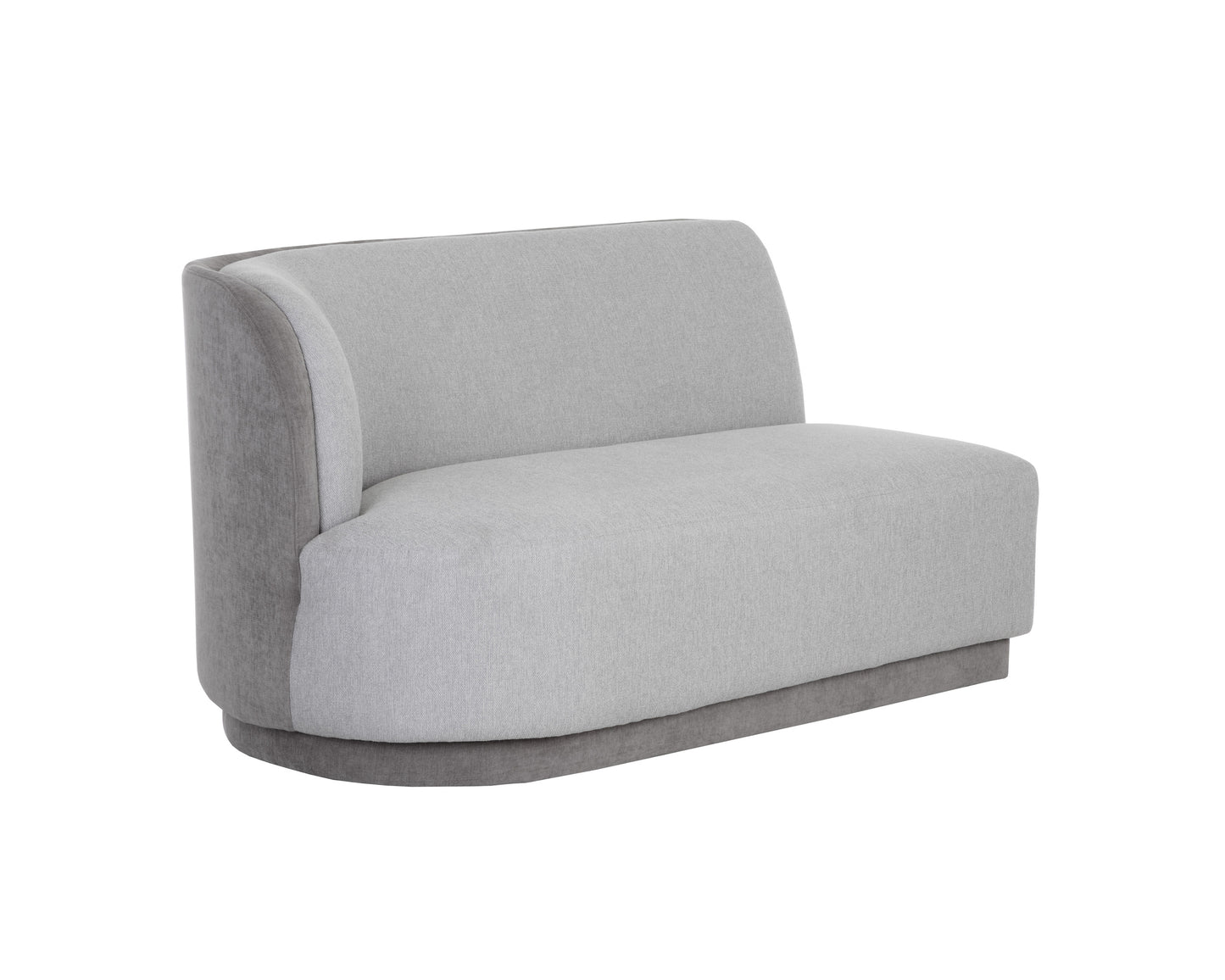 NAHLA JACLYN MODULAR - LEFT ARMCHAIR - EGYPT LIGHT GREY / DANNY MEDIUM GREY