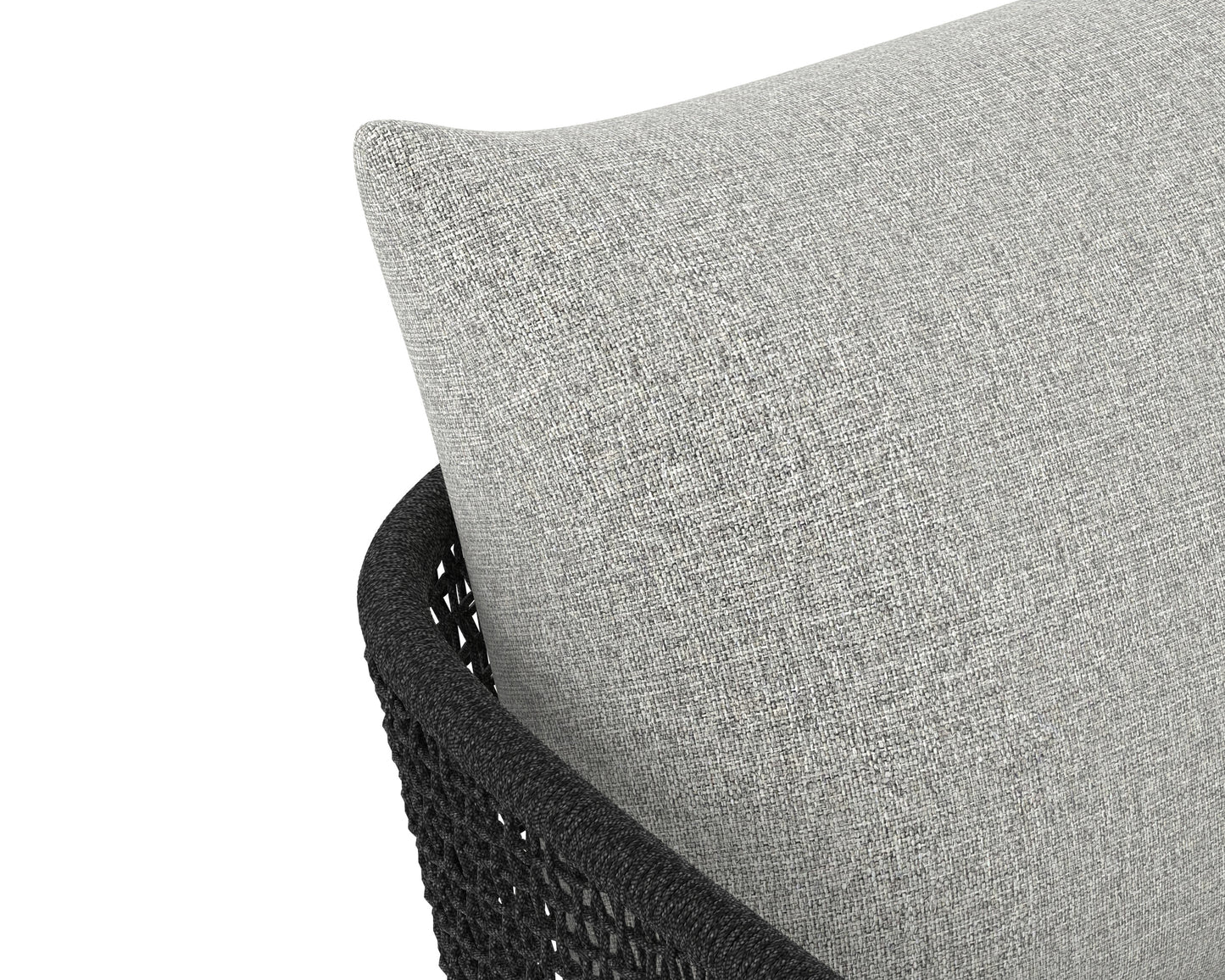 NAHLA CAPRI LOUNGE CHAIR - SMOKE GREY - COPACABANA MARBLE