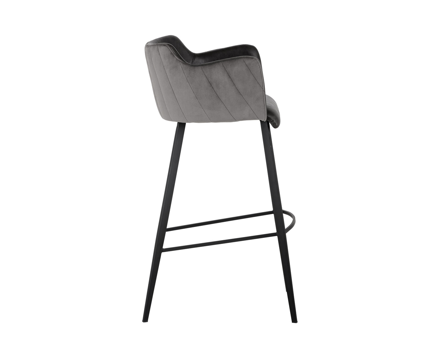 NAHLA GRIFFIN BARSTOOL - TOWN GREY / ROMAN GREY