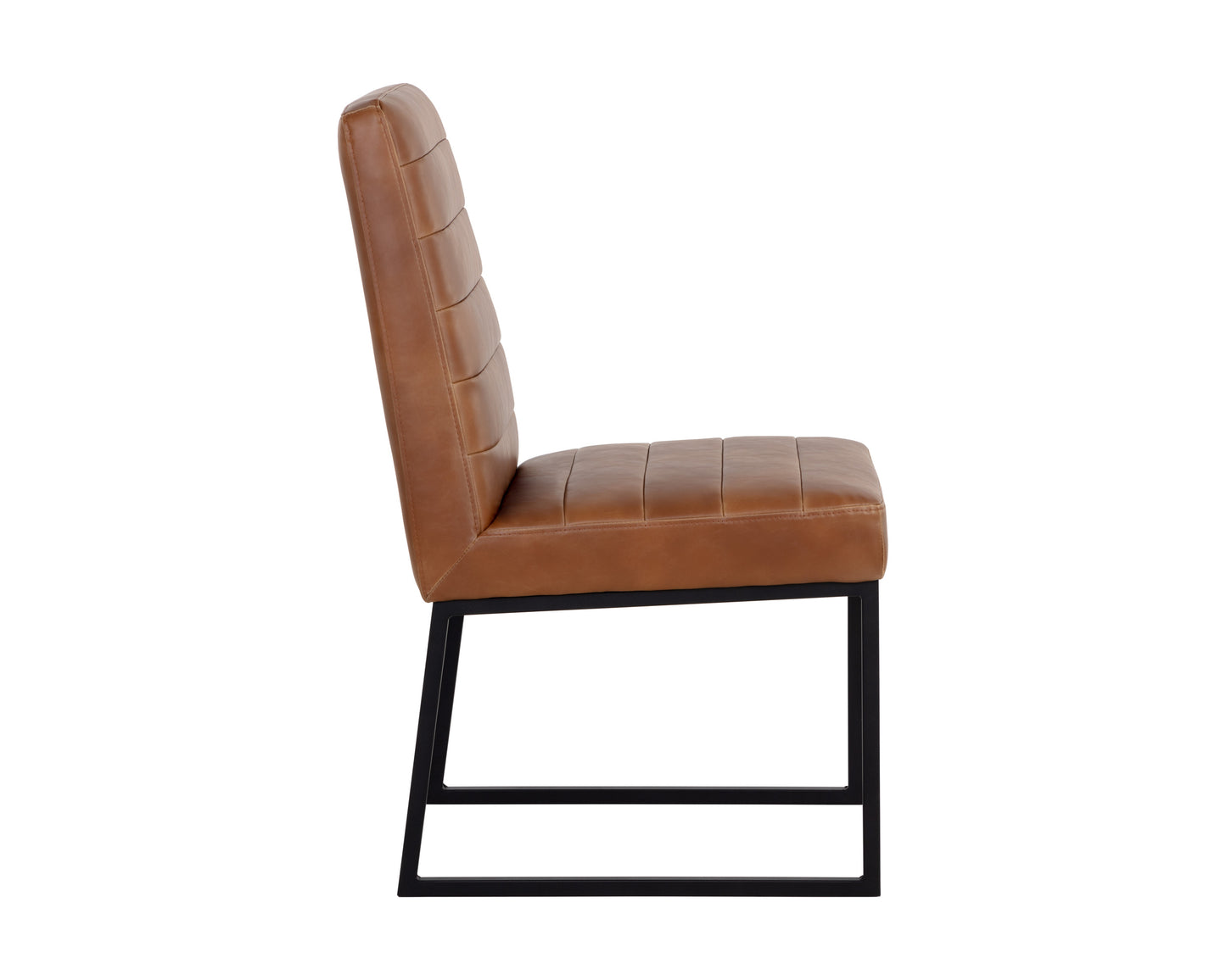 NAHLA SPYROS DINING CHAIR - TOBACCO TAN