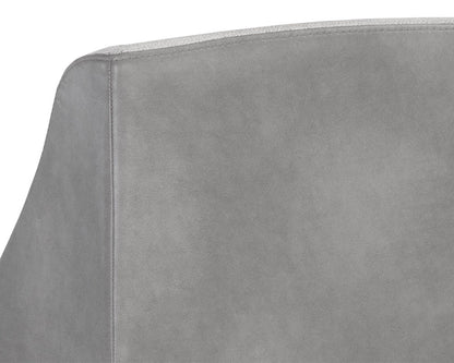 NAHLA DALARY COUNTER STOOL - BRAVO METAL / POLO CLUB STONE