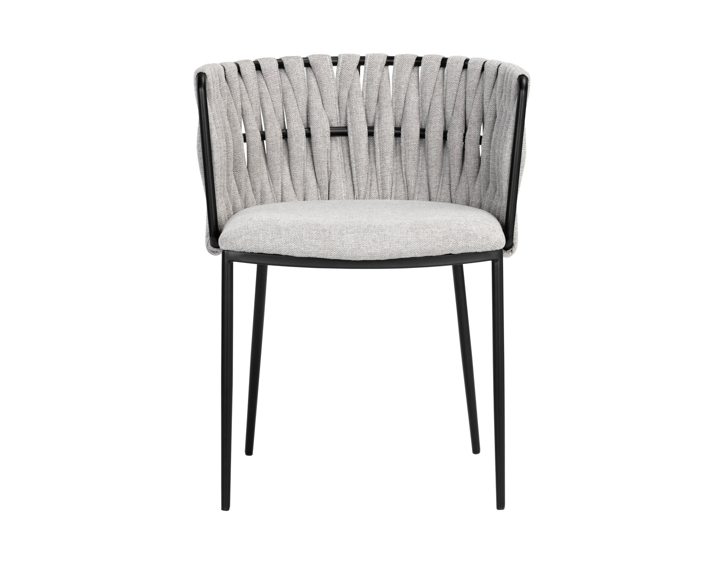NAHLA SARAI DINING ARMCHAIR - BELFAST HEATHER GREY