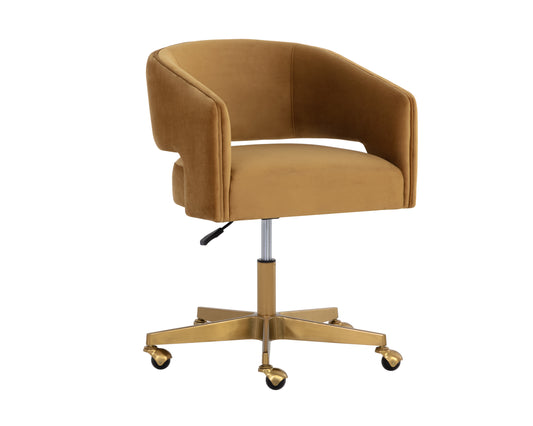 NAHLA CLAREN OFFICE CHAIR - GOLD SKY