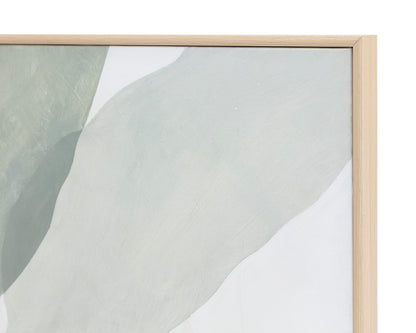 NAHLA CALM REFLECTION (SET OF 2) - 40" X 50" - NATURAL FLOATER FRAME