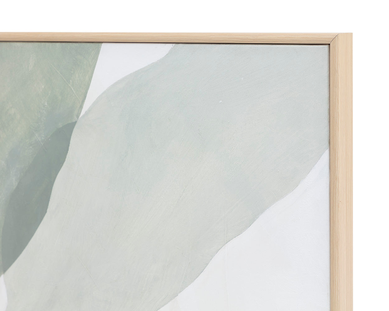 NAHLA CALM REFLECTION (SET OF 2) - 40" X 50" - NATURAL FLOATER FRAME