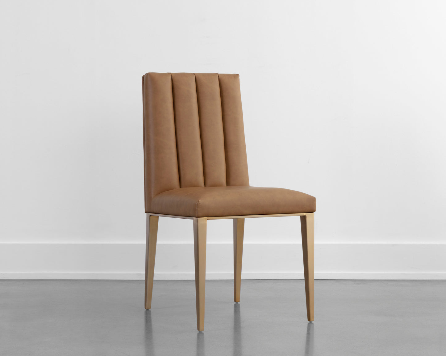 NAHLA WILBUR DINING CHAIR - MILLIKEN COGNAC